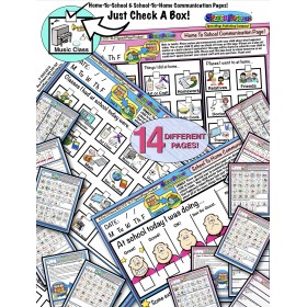 Home To School & School To Home Carryover Communication With Symbols! Combo Pack!
